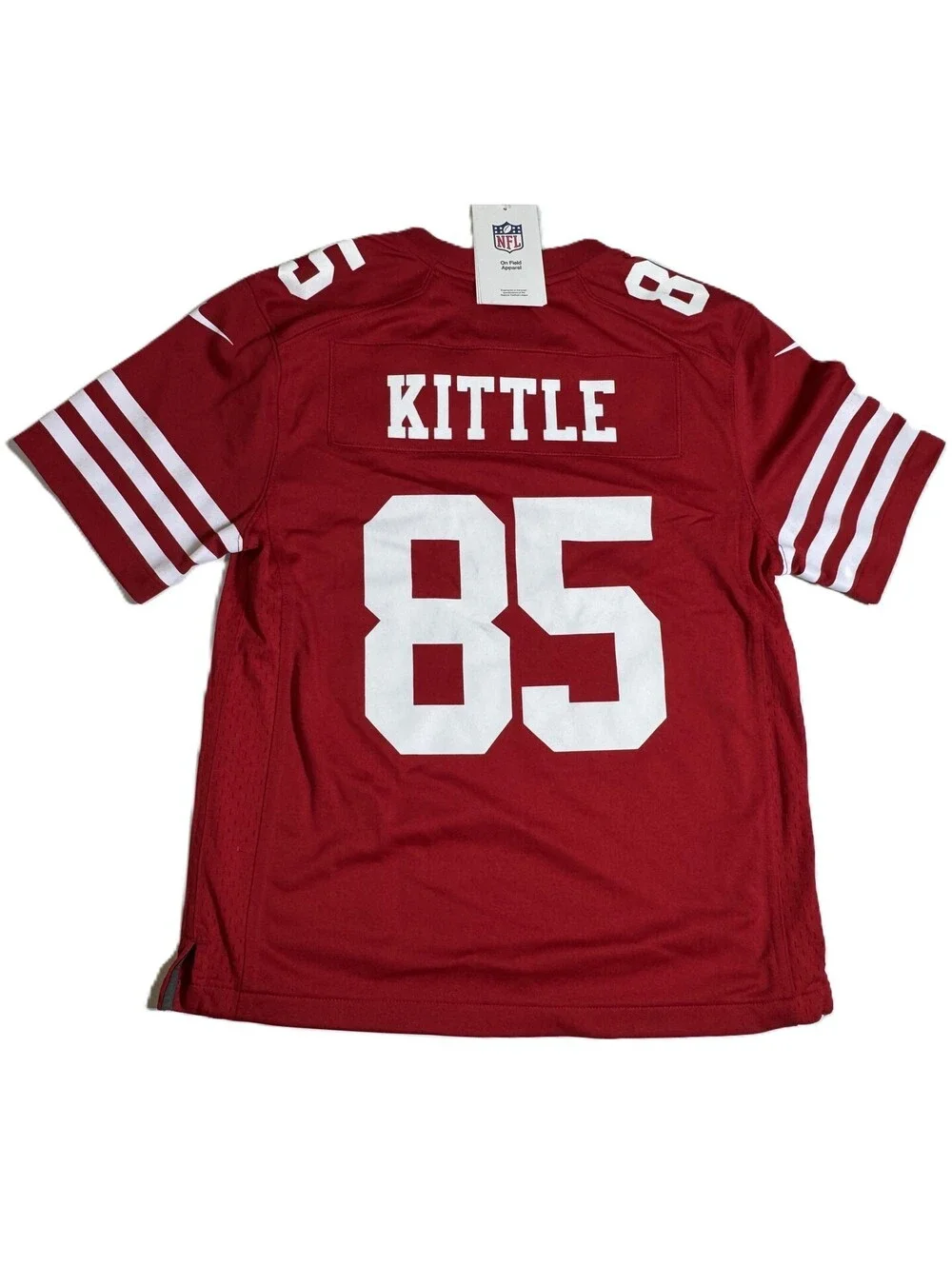 Nike George Kittle San Francisco 49ers Red Jersey Youth M NEW NWT